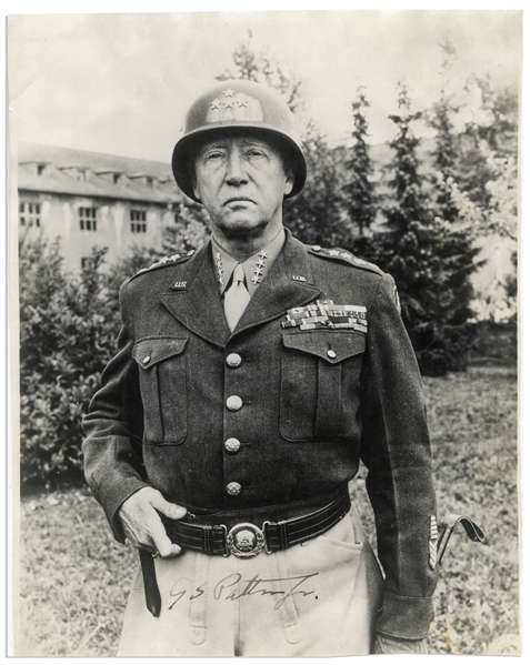 George Patton Signed Photo, Measuring 7.75'' x 9.75'' -- With COA From University Archives